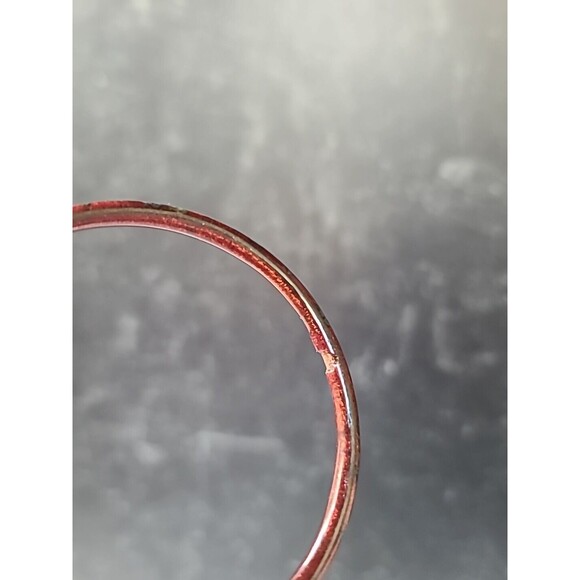 Cloisonne Floral Enamel Bangle Bracelet Vintage - Picture 10 of 10